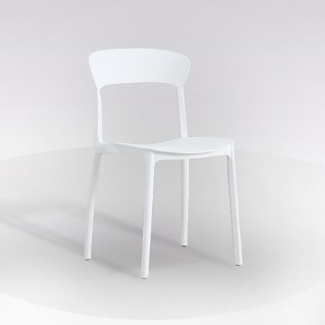 SEDIA MOD. IOLE IN POLIPROPILENE BIANCO (1/4)