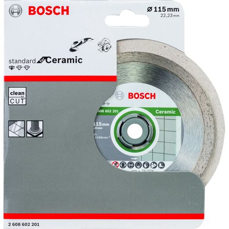 Disco tronzador diamante Standard Ceramic 115x2223x16x7  BOSCH 2608602201 (1/6)