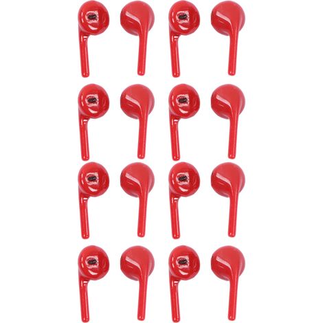 40 Stück 1/12 Mini-Puppen-Kopfhörer, simuliert, tragbar, dekorativ, Puppenhaus-Mini-Zubehör, Geschenkidee, Rot (1/5)