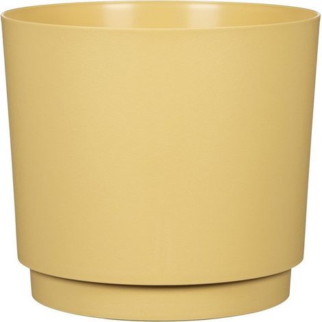 Pot de fleurs rond - DEROMA - 236 - 13 L - Ø 29 cm - Jaune (1/5)