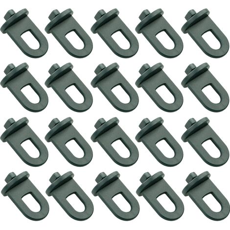 Filiyano-50 pinces de serrage en plastique pour serres, conditionnées dans une boîte transparente, pour l'isolation et l'ombrage des serres en (1/5)