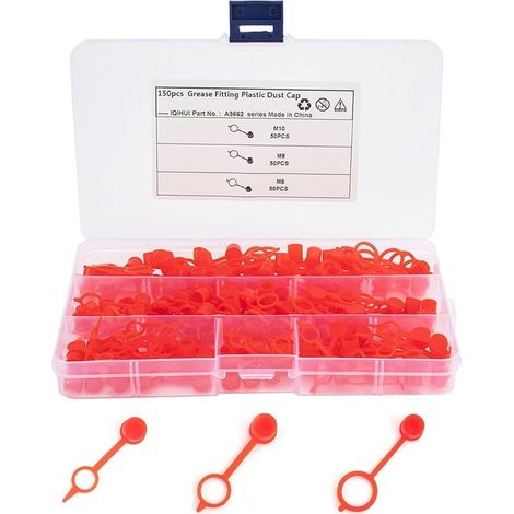 150 pièces bouchon valve pneu, M6/M8/M10, plastique résistant aux intempéries, étanche anti-poussière, pour voiture et moto (1/4)