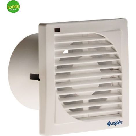 Aspiratore elicoidale elettrico extrapiatto serie evolution ev dim. 165x165 mm - ø100 mm - portata 65 m³/h - 16 w ASPIRA (1/3)