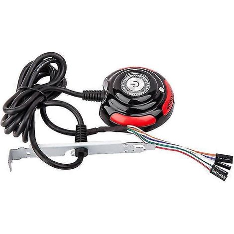 Interrupteur d'alimentation/bouton de réinitialisation du disque dur pour boîtier d'ordinateur de bureau de 1,6 mètre (1/5)