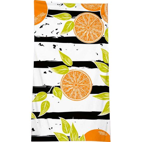 Serviette De Plage En Microfibre - Double Éponge Ultra Absorbante - Pour Plage Piscine Et Bain - 80x160 Cm (1/5)