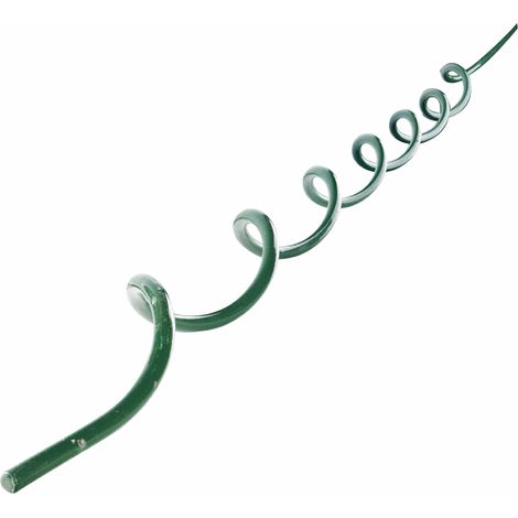 Lote 5 tutores en espiral de acero verde 1,8 m WERKA PRO (1/3)