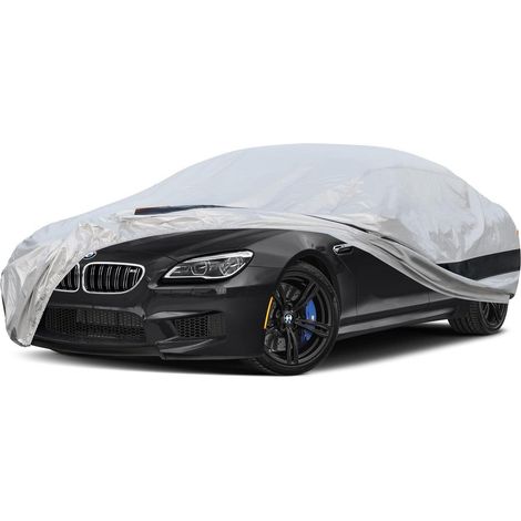 Autoabdeckung 10 Schichten Wasserdicht Atmungsaktiv für VW EOS (2006-2016) Silber (1/5)