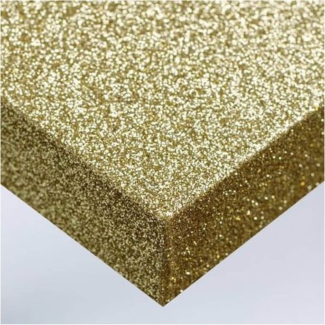DIMEXACT - Rouleau adhésif or pailleté - 122 cm x 0.5 m - En Rouleau (1/4)
