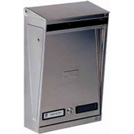 Boîte aux lettres en inox avec toit Ap 10-012 Silmec