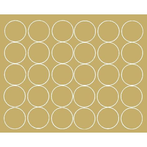 Autocollants ronds de 8 cm, pastilles dorées brillantes, 30 pièces