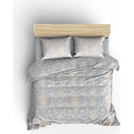 Manta de piqué manta de verano Set 220 Cmx240 Cm 100% Algodón Azul Blanco (1/5)