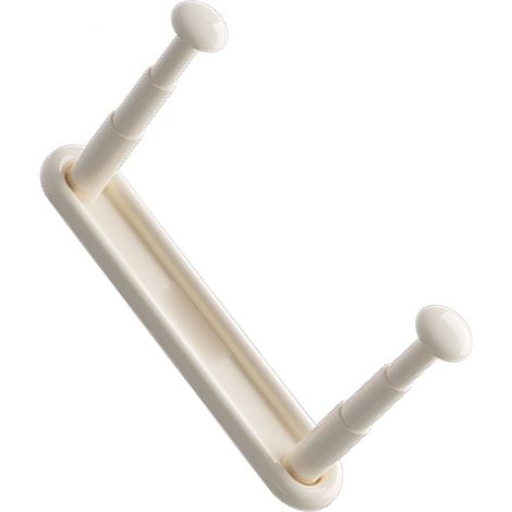 Porte-cintre mural extensible à double couche pour balcon et buanderie (1/5)
