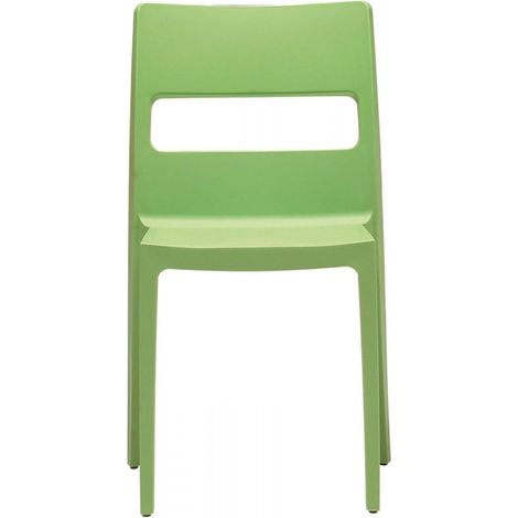 SEDIA SAI colorata per esterni/interni confezione da 6 pezzi verde pistacchio (1/4)