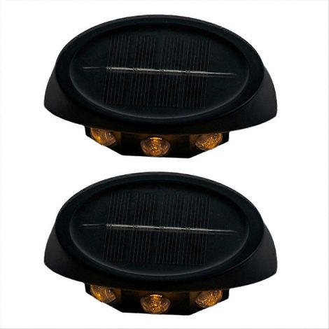 Wasserdichte Solar-Straßenleuchte für den Außenbereich, warmweiße Gartenwandleuchte, Set für Haus und Hofdekoration (1/5)