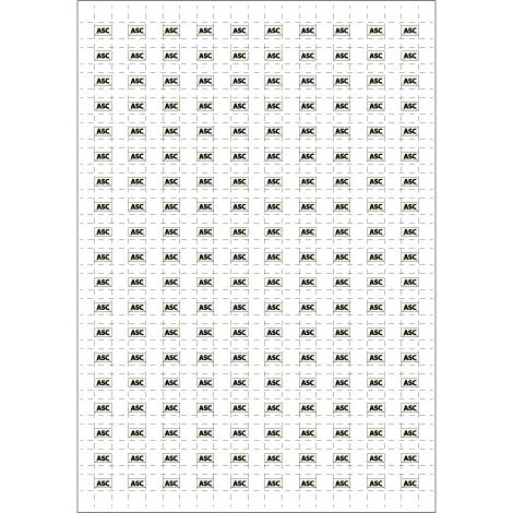 Planche A4 de 190 pictos en 10 x 10 mm Ascenseur pour plan d'évacuation