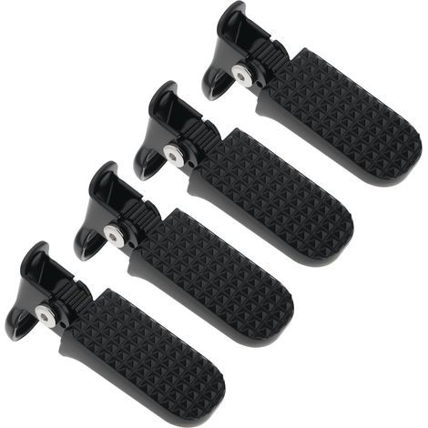Set of 2 Pairs of Bicycle Footrests, 112mm Length, 78 x 37mm Pedals, Aluminum Alloy, Non-Slip, Foldable for Mountain Bikes (1/5)