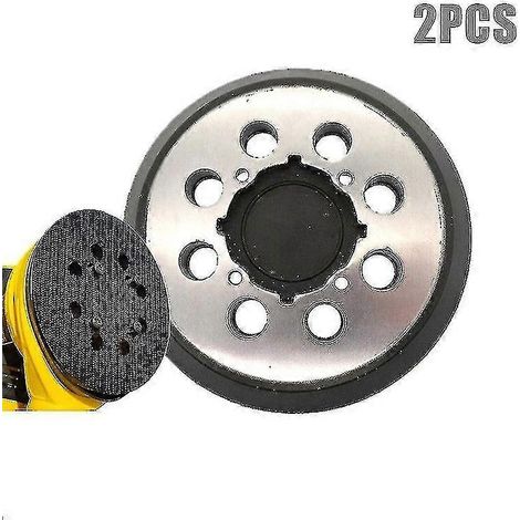 Lot de 2 disques abrasifs auto-agrippants à 8 trous pour ponceuse Dewalt (5 pouces/125 mm) - Modèles DWE6421, DWE6421K et DWE6423. (1/4)