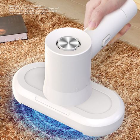 Leistungsstarker, tragbarer, kabelloser Matratzenstaubsauger mit UV-Schutz zur Milbenbekämpfung, geeignet für Kissen, Sofas und Teppiche (1/5)