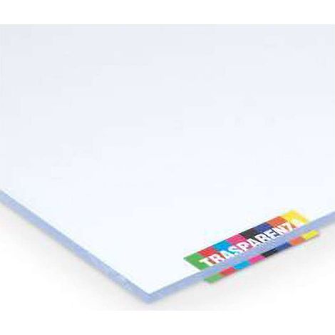 Vetro Sintetico Polistirolo Liscio Trasparente 100x50 cm Spessore 2,5 mm