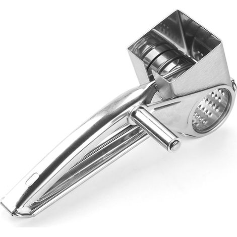Râpe Rotative En Acier Inoxydable - Pour Fromage Dur Chocolat Légumes Noix - 21 x 8,3 x 8,3 cm - 1 Pièce (1/5)