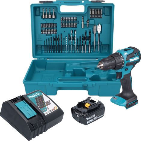 Taladro percutor con batería Makita DHP 490 Z 18 V 65 Nm sin escobillas Solo - sin batería, sin cargador (1/4)
