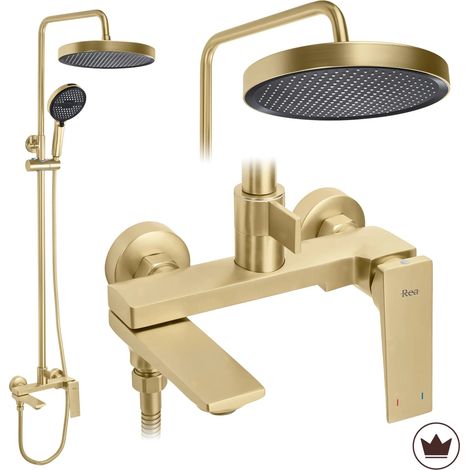 Duschset Rea Prime Brush Gold