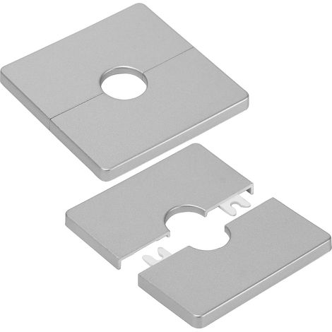 Couvertures Pour Tuyaux, Bride Fendue Murale, Couvercle Décoratif, Plaque Carrée en Plastique ABS, Couvre-Plaque, 22 mm (1/5)