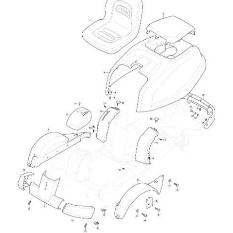 ARMATURENBRETT-KIT SX HYDRO VC GRAU NCS8000N ORIGINAL STIGA - 337120152/0