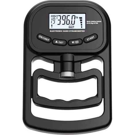 Powermètre numérique à main - 180 kg - Rechargeable - Dynamomètre électronique - Couteau de force de préhension - Entraîneur de force de préhension - Avec écran LCD - Pour le sport, la maison (1/5)
