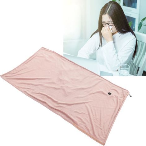 Couverture chauffante USB, châle chauffant électrique thermique, couverture à température contrôlée, rosa (1/5)