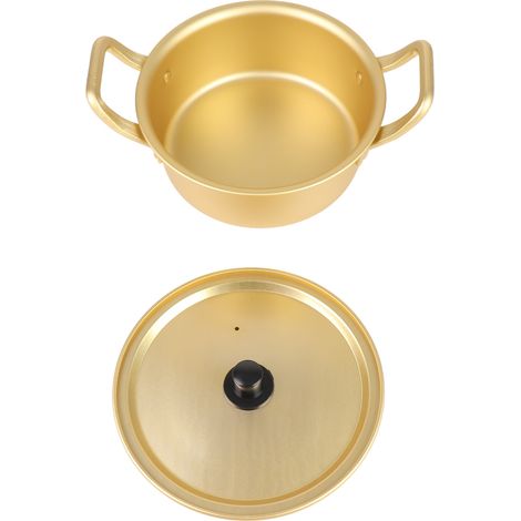 Sauce pour nouilles ramen coréennes, pot à soupe coréen en aluminium jaune, sauce pour nouilles instantanées (16 cm) (1/5)