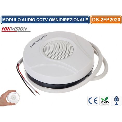HIKVISION DS-2FP2020 MICROFONO MODULO AUDIO OMNIDIREZIONALE VIDEOSORVEGLIANZA (1/3)