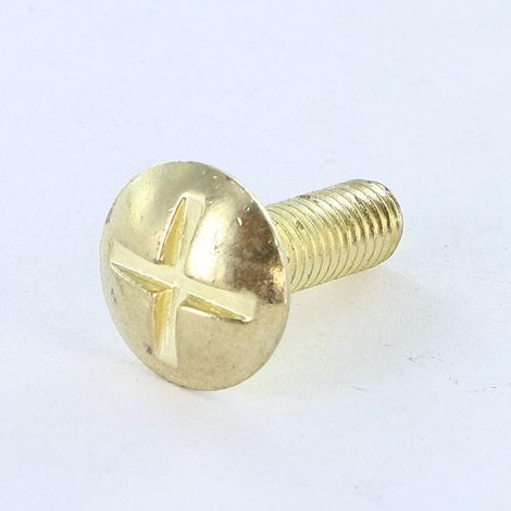 Vis Poelier Fendue En Croix M8X16 Laiton-200 pièces (1/2)