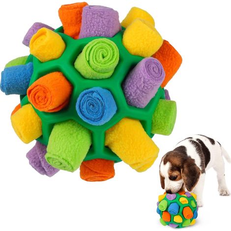 Balle de pistage pour animaux de compagnie, jouet puzzle interactif anti-morsure, tailles petite et moyenne (1/5)