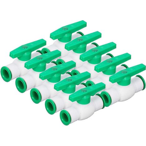 Kit de 10 raccords rapides droits à bille PPR pour système d'eau, 25 mm / 0,98 po (1/5)