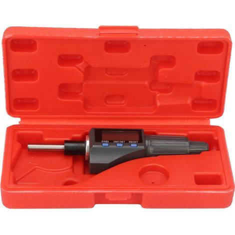 Digitaler Mikrometerkopf 0–25 mm mit einer Genauigkeit von 0,001 mm, integrierter Einheitenumrechner (1/5)