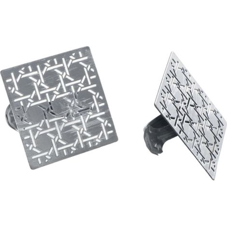 Lot de 2 Embrasses à Rideau "Emery" 6cm Gris (1/4)
