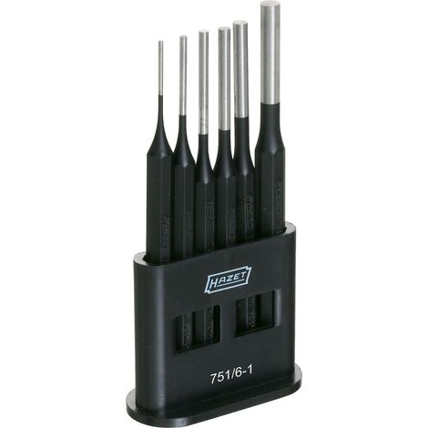 Chasse-goupilles 751/6-1 Jeu de 6 pièces avec support plastique Jeu idéal pour enfoncer ou chasser les rivets et autres éléments de fixation Rangement peu encombrant (1/4)