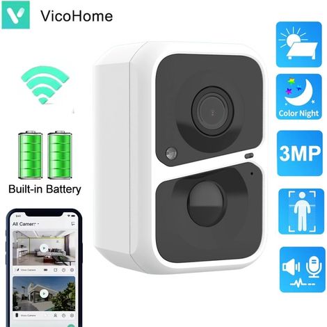 VicoHome Telecamera Smart WiFi a Batteria 3MP con PIR e Audio 2 Vie (1/5)
