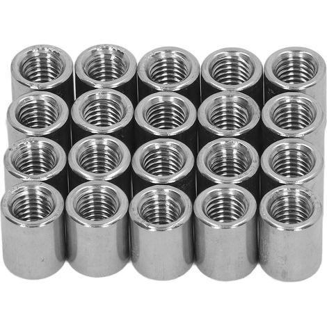 M8 female thread coupling nut kit, 20 pieces, heavy-duty stainless steel thread for repair (1/5)