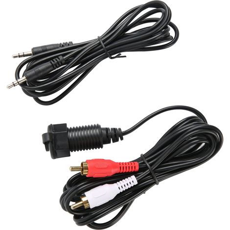 Câble Audio 2m 3.5mm vers 3 RCA pour Autoradio, Voiture, Bateau, Moto (1/5)