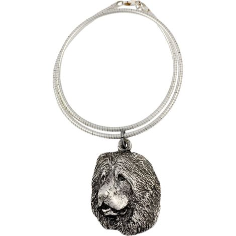 Perro pastor caucásico - collar para perro, joyería única para amantes de los perros, colgante de serpiente único de Art-Dog (1/5)