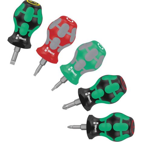 Wera Stubby Set 3 Jeu de tournevis 5 pièces