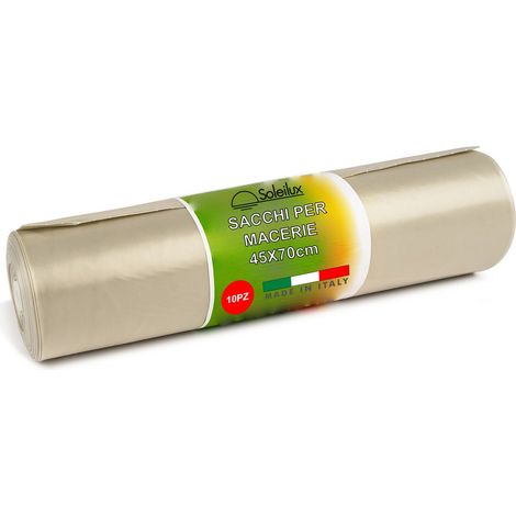 10x Sacchi per Macerie Edilizia 45x70 centimetri - Resistenti Sacchetti di Plastica per Calcinacci, Segatura, Detriti e Rifiuti Edili - Sacchi Robusti e Versatili (1/5)
