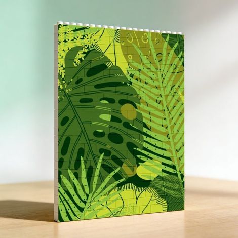 Cadeau souvenir en blocs : décoration unique de la Saint-Valentin pour couples et familles (1/5)