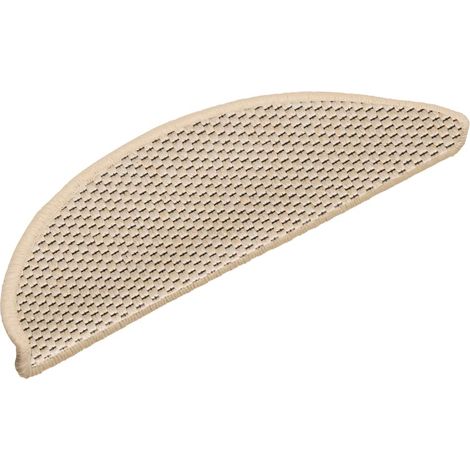 Maison Exclusive - Tapis d'escalier autocollants aspect sisal 15 pcs 56x17x3 cm (1/5)