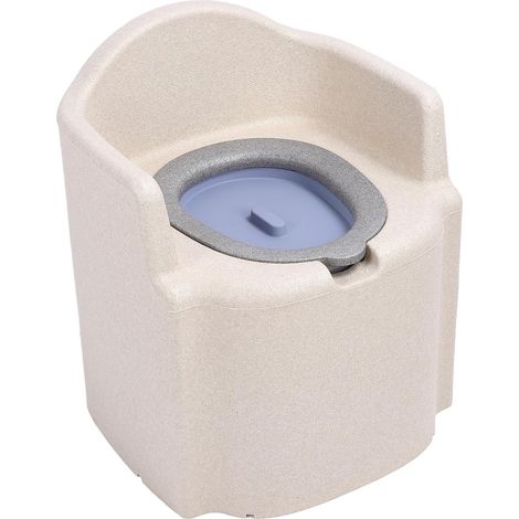 Chaise de Toilette Portable Légère et Robuste pour Personnes âgées et Femmes Enceintes, Facile à Installer et à Nettoyer, Chaise de Douche Multifonctionnelle avec Seau Solide (1/5)