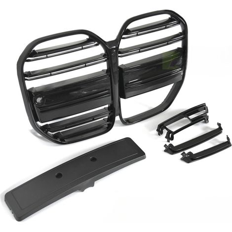 Grille de calandre avant BMW Serie 4 G22 Coupe de 2020 a 2025 Noir brillant-42673201 (1/4)