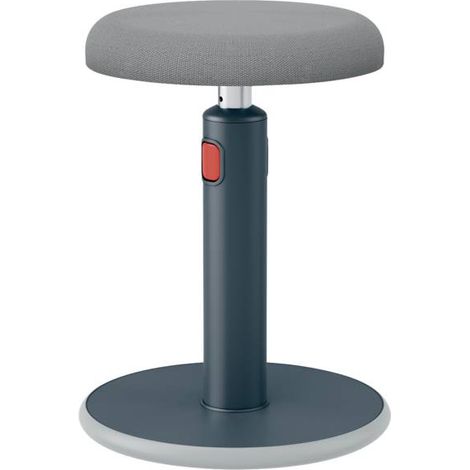 LEITZ - Tabouret ergonomique assis-debout ajustable, 2 hauteurs au choix (46cm - 79cm), chaise / siège de bureau réglable - Leitz Ergo Cosy - Couleur gris - (65180089) (1/9)