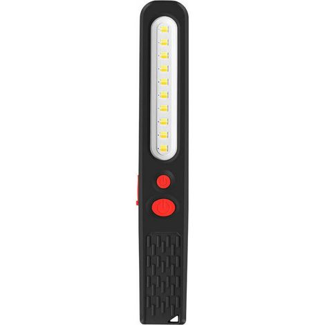 Lampe de Travail LED Rechargeable, Lumière combinée Double Couleur Lampe d'inspection 2 en 1 COB LED Torche Lampe avec Double Magnétique pour Auto Garage Atelier Camping Bricolage etc (1/4)